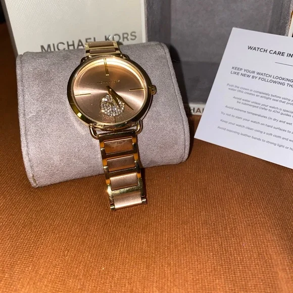 Michael Kors Women's Portia Stainless Steel Bracelet Watch 36mm. *NEVER WORN* - Picture 2 of 11